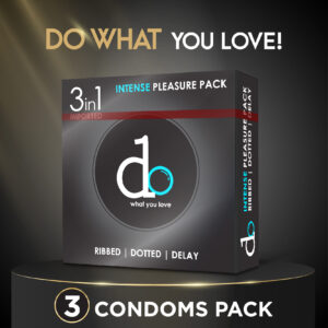 DO Black 3 in 1 Intense Pleasure Pack Condoms